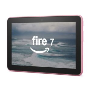 Amazon Fire 7 tablet (newest model) 7” display, read and watch, under $80 with 10-hour battery life, 32 GB, Rose