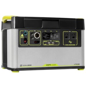 Goal Zero Yeti Portable Power Station - Yeti 1500X w/ 1,516 Watt Hours Battery Capacity, USB Ports & AC Inverter - Rechargeable Solar Generator for Camping, Travel, Outdoor Events, Off-Grid & Home Use