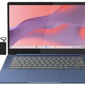 Lenovo Flagship Chromebook, 14'' FHD Touchscreen Slim Thin Light Laptop Computer, 8-Core MediaTek Kompanio 520 Processor, 4GB RAM, 64GB eMMC, WiFi 6,Chrome OS, Abyss Blue