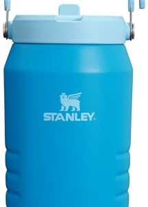 Stanley IceFlow Flip Straw Jug with Handle 64 oz| Twist On Lid and Flip Up Straw | Leak Resistant for Travel and Sports | Insulated Stainless Steel |BPA-Free |Azure
