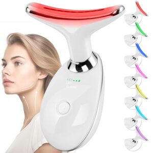 Facial Massager Red-Light-Therapy-for-Face and Neck, Face culpting Wand with 7 Color