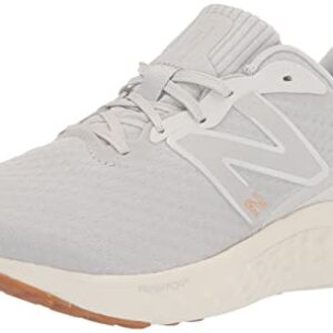 New Balance Women's Fresh Foam Arishi V4 Running Shoe, Summer Fog/Nimbus Cloud/Light Gold Metallic, 8