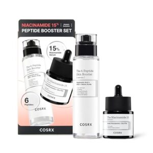 COSRX Niacinamide 15% Peptide Booster Set - Amazon Exclusive - Korean Skin Care Set, Gift Sets, Mothers Day Gifts for Mom, , Niacinamide Serum, Face Serum
