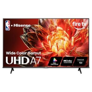 Hisense 75" Class A7 Series (2025 Model) 4K UHD Smart Fire TV, Voice Remote with Alexa, Wide Color Gamut, HDR10+, Dolby Vision, Dolby Atmos, Game Mode, ALLM, Stream Live TV Without Cable